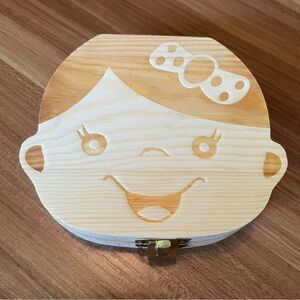 New! Wooden Baby Teeth and More Keepsake Box! Unique Shower Gift.